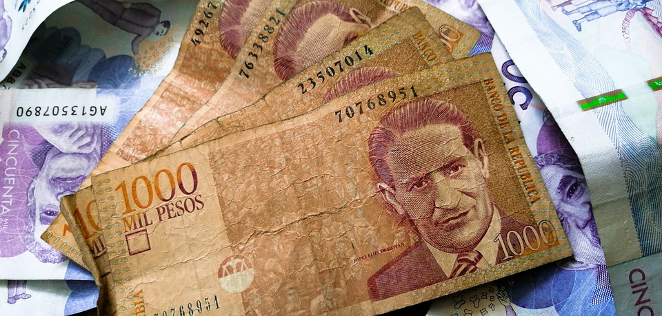 peníze Kolumbie